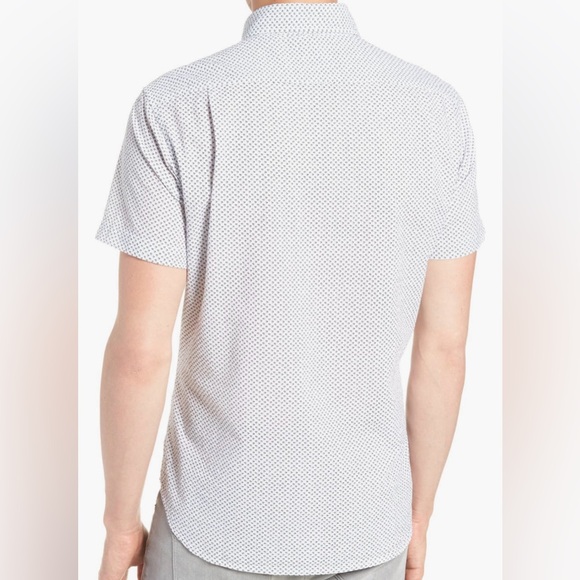 BONOBOS Slim Fit Short Sleeve Button-Up Shirt Size Large - Picture 5 of 6